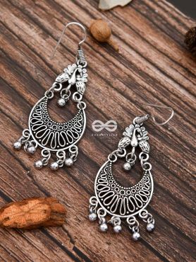 The Oxidised Dangler Collection - The Peacock Curves