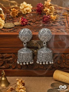 The Intricate Sophistication - Oxidised Boho Earrings