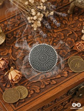 The Geometric Mesh - Oxidised Boho Ring