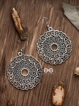 The Mystical Motifs - Oxidised Boho Earrings