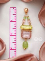 The Merry Spring- Golden Embellished Earrings