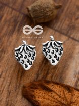 The Little Intricate Strawberries Studs - Tiny Trinket Earrings