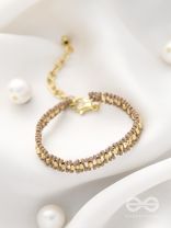 The Copper Beech- Golden Beaded Bracelet