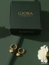 GIORA ITALIA - CUPID’S GOLD –   STAINLESS STEEL 18K GOLD PLATED ANTI-TARNISH HEART EARRINGS