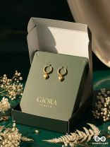 GIORA ITALIA - CUPID’S GOLD –   STAINLESS STEEL 18K GOLD PLATED ANTI-TARNISH HEART EARRINGS