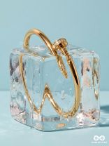 AURA SPIKE – NAIL BANGLE STAINLESS STEEL ANTI-TARNISH GOLD BRACELET