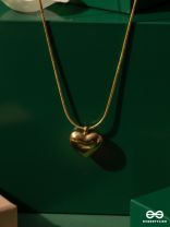 GIORA ITALIA - AMORE - STAINLESS STEEL 18K GOLD PLATED ANTI-TARNISH HEART PENDANT NECKLACE