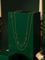 GIORA ITALIA - SOLÉNE –  STAINLESS STEEL 18K GOLD PLATED ANTI-TARNISH NECKLACE WITH CHARMS