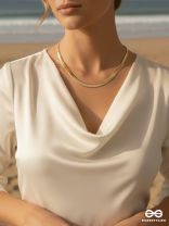 GIORA ITALIA - THE GOLDEN ARMOUR –  STAINLESS STEEL 18K GOLD PLATED ANTI-TARNISH CHAIN NECKLACE