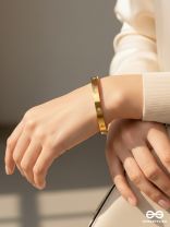 GIORA ITALIA - LUCENNE - STAINLESS STEEL 18K GOLD PLATED ANTI-TARNISH STONE BRACELET