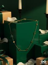 GOLDEN CHARM TRAIL – STAINLESS STEEL 18K GOLD PLATED ANTI-TARNISH MOTIF NECKLACE