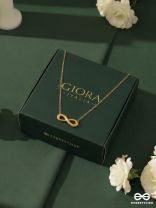 SIGN OF ALWAYS – STAINLESS STEEL 18K GOLD PLATED ANTI-TARNISH INFINITY PENDANT NECKLACE