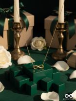 SIGN OF ALWAYS – STAINLESS STEEL 18K GOLD PLATED ANTI-TARNISH INFINITY PENDANT NECKLACE