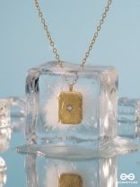 GOLDEN TAB – STAINLESS STEEL 18K GOLD PLATED ANTI-TARNISH TAG PENDANT NECKLACE