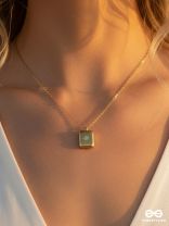 GOLDEN TAB – STAINLESS STEEL 18K GOLD PLATED ANTI-TARNISH TAG PENDANT NECKLACE