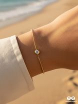 ELORIA – STAINLESS STEEL 18K GOLD PLATED ANTI-TARNISH CLASSIC BRACELET