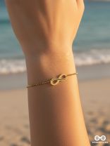ENDLESS FORM – STAINLESS STEEL 18K GOLD PLATED ANTI-TARNISH INFINITY BRACELET