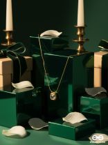 PRISMA CORE – STAINLESS STEEL 18K GOLD PLATED ANTI-TARNISH STONE PENDANT NECKLACE