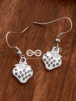 The Little Enticing Strawberries - Tiny Trinket Earrings