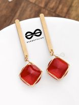 The Dangling Elegance (Scarlet Red) -  The Golden Charm Collection