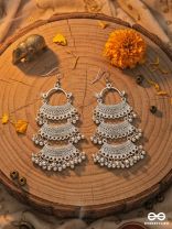The Bohemian Fantasy- Multilayered statement earrings