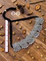 The Statement Lotus Choker - Oxidised Boho Collection