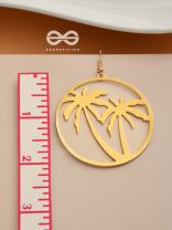 As Fun as the Beach - Golden Dangler Earrings