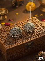 The Nature Motifs - Intricate Statement Boho Jhumkas