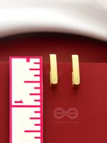 Hooked on Charm- Golden Earrings