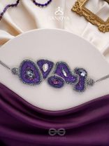 Kimaya - The Divine - Sequins, Cutdana And Stone Hand Embroidered Choker Neckpiece