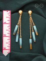 The Golden Dusk- Golden Resin Earrings