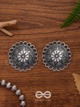 The Sterling Sun-  Oxidized Stud Earrings