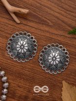 The Sterling Sun-  Oxidized Stud Earrings