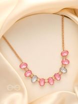 Garland Of Wild Roses- Golden Embellished Necklace With Anti-Tarnish Coating 