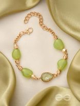 The Lush Loop- Golden Embellished Bracelet