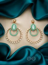 Sun, Moon and Stars- Golden Embellished Earrings