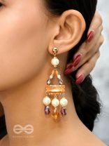 The Honeybunch- Golden Embellished Earrings