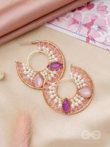 The Eyes of Heaven- Golden Embellished Earrings