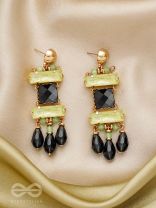 The Dark Tower- Golden Embellished Earrings