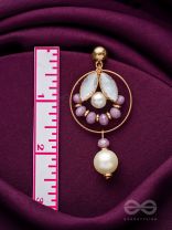 The Orchid Garden- Golden Pearl Earrings