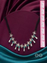 The Beryl Coronet- Oxidised Silver Necklace