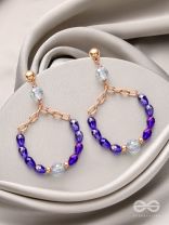 The Shimmering Stars- Golden Embellished Earrings