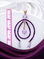 The Disco Diva- Golden Embellished Earrings