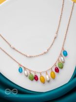 Candy Crushing Carnival - Cute Layered Neckpiece With Anti-Tarnish Coating (Multicolor)