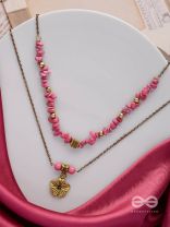 BLOSSOM BONANZA - GOLDEN MULTILAYERED NECKPIECE