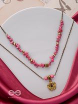 BLOSSOM BONANZA - GOLDEN MULTILAYERED NECKPIECE