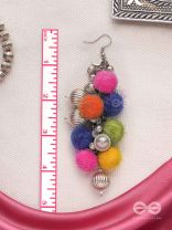 Fluffy  Flings - Statement Oxidised Earrings