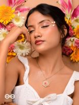 The Flower Of Confession - Pressed Flower Resin Pendant With Anti-Tarnish Coating