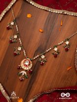 ANUPRITA - DIVINELY ADORNED - TRADITIONAL KUNDAN NECKLACE WITH PEARL AND BEADS