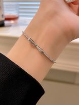SILVER WHIMSY- Chic Adjustable Bracelet